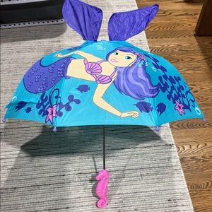 Mermaid Kids Umbrella with Purple and Blue Design Kidorable Target